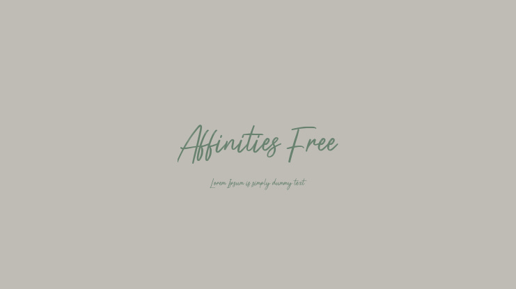 Affinities Free Font
