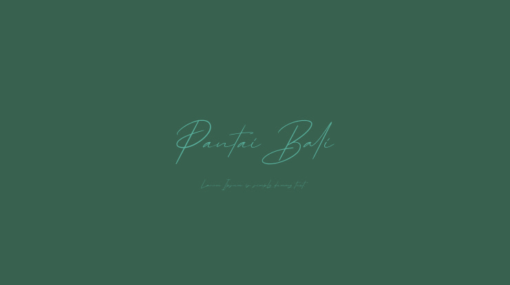 Pantai Bali Font