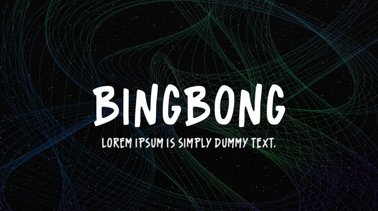Bingbong Font