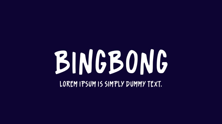 Bingbong Font