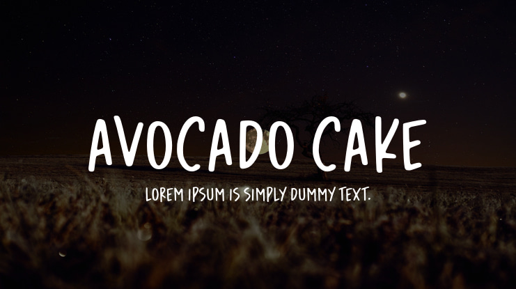 Avocado Cake Font