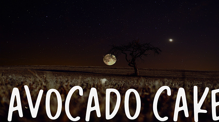 Avocado Cake Font