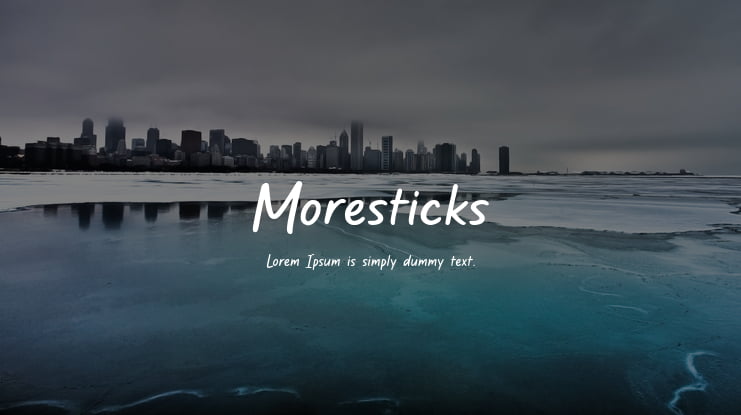 Moresticks Font