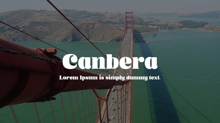 Canbera Font