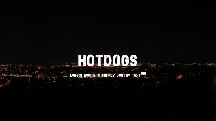 hotdogs Font