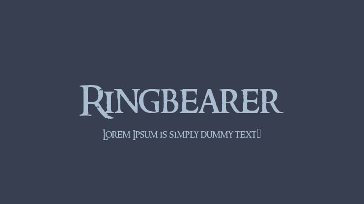 Ringbearer Font