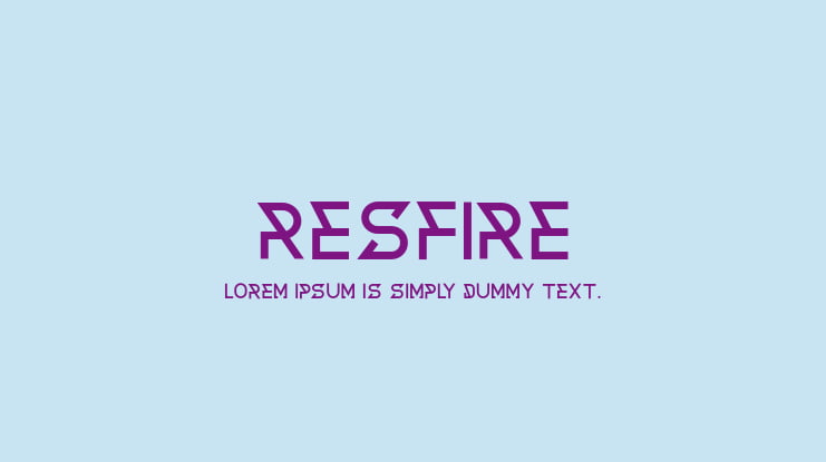 Resfire Font