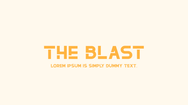 The Blast Font