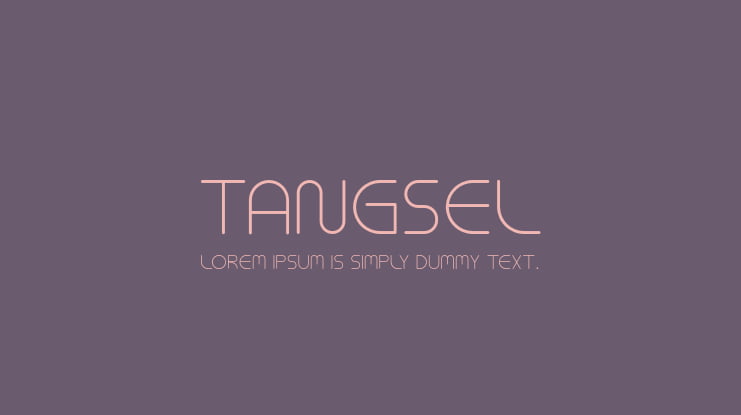 Tangsel Font