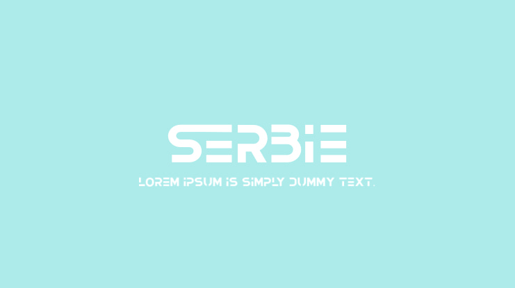Serbie Font