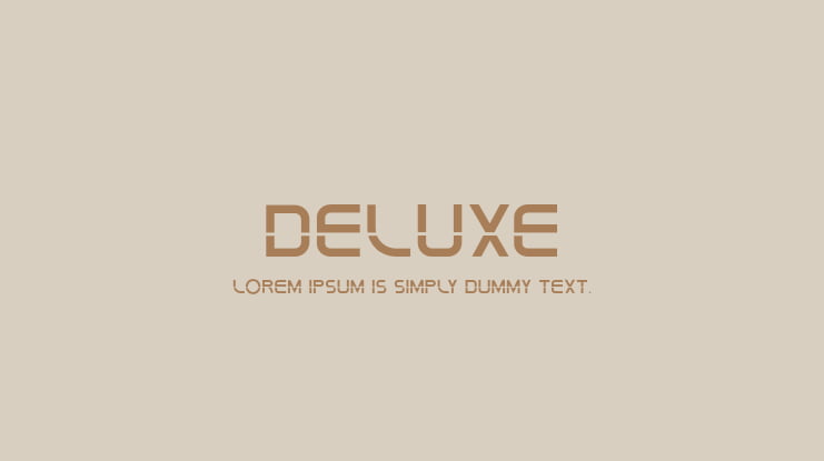 Deluxe Font