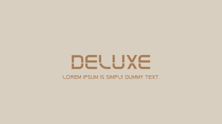 Deluxe Font