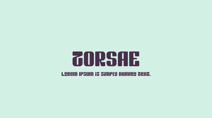 TORSAE Font