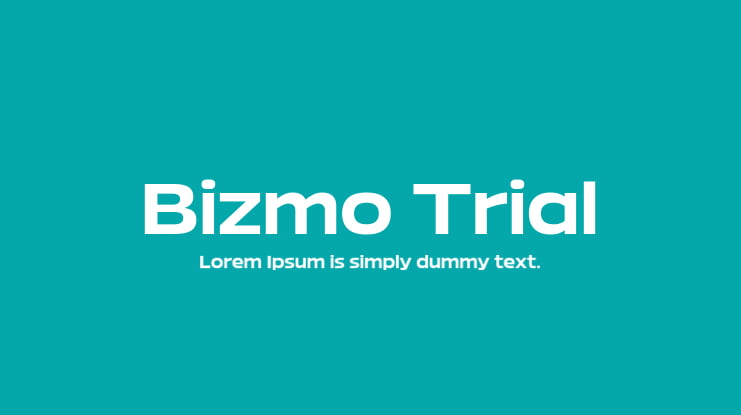 Bizmo Trial Font