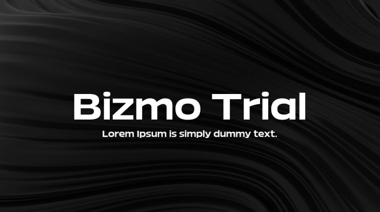 Bizmo Trial Font