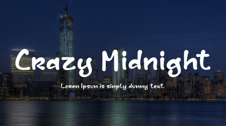 Crazy Midnight Font