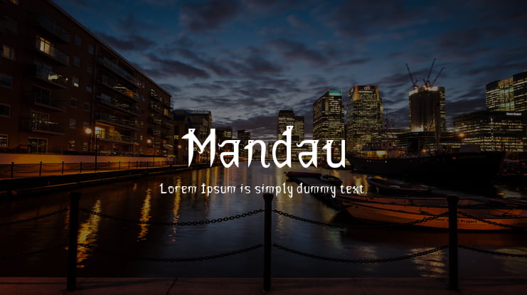 Mandau Font
