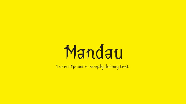 Mandau Font