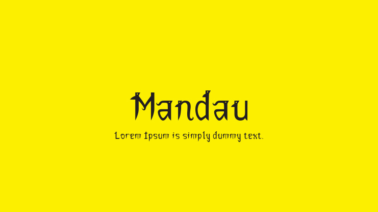 Mandau Font