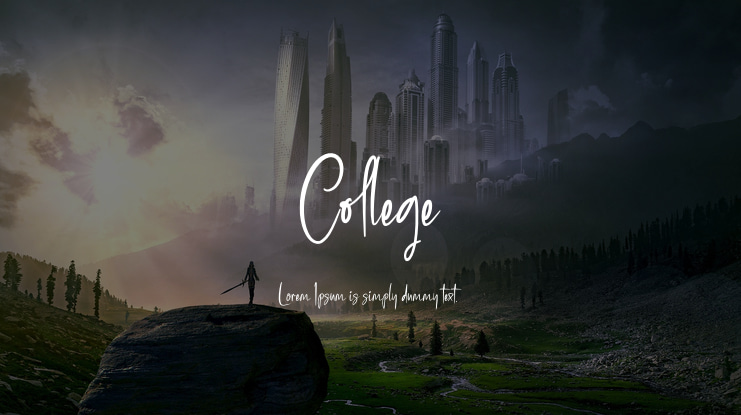 College Font