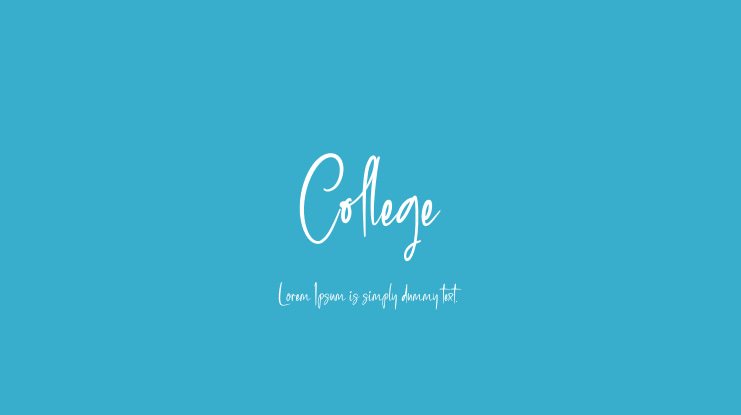 College Font