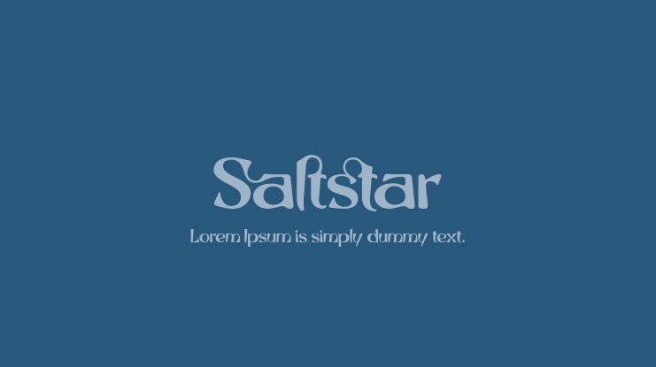 Saltstar Font