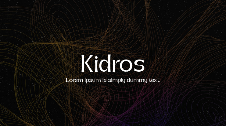 Kidros Font