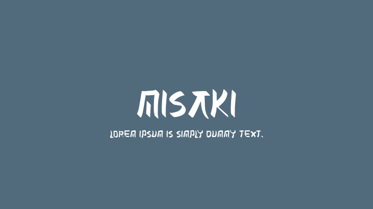 MISAKI Font