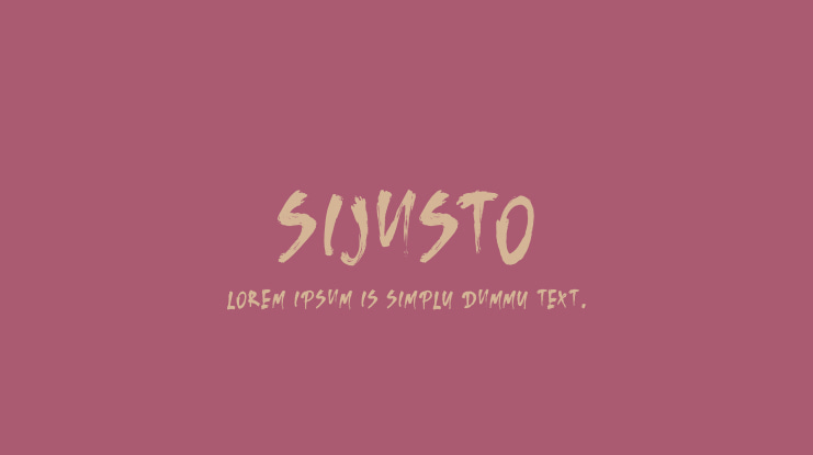 SIJUSTO Font