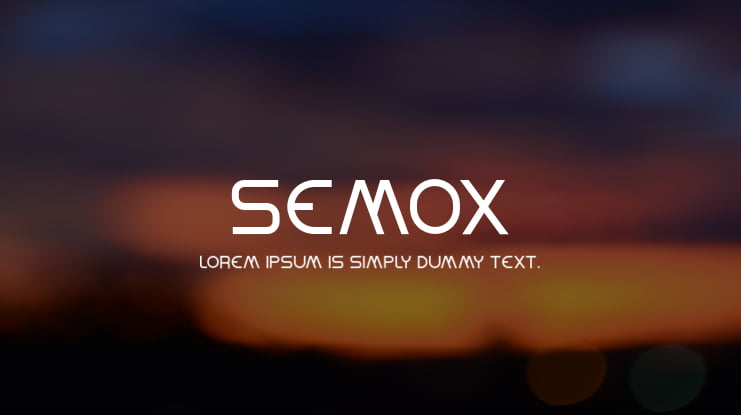 Semox Font