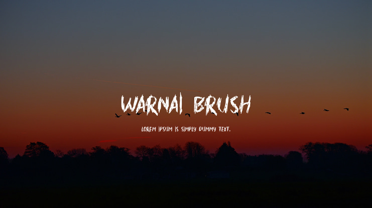 WARNAI BRUSH Font Family