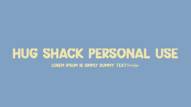 Hug Shack Personal Use Font
