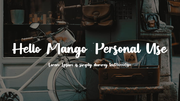 Hello Mango Personal Use Font