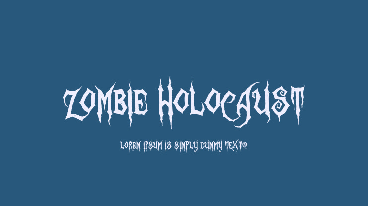 Zombie Holocaust Font