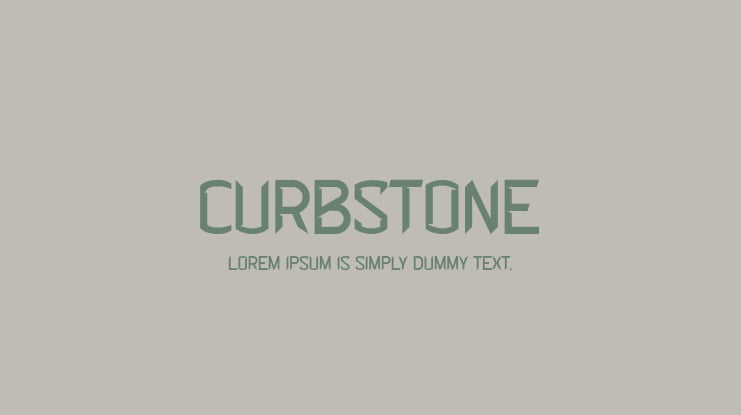 Curbstone Font