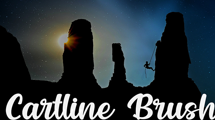 Cartline Brush Font