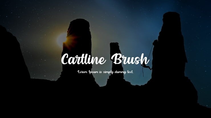 Cartline Brush Font