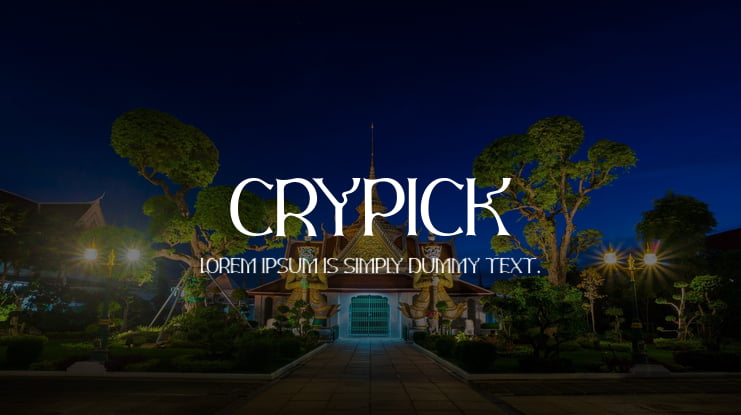 Crypick Font
