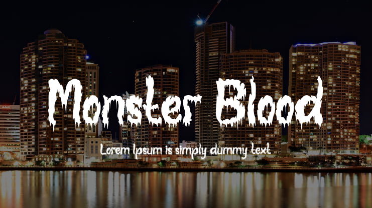 Monster Blood Font