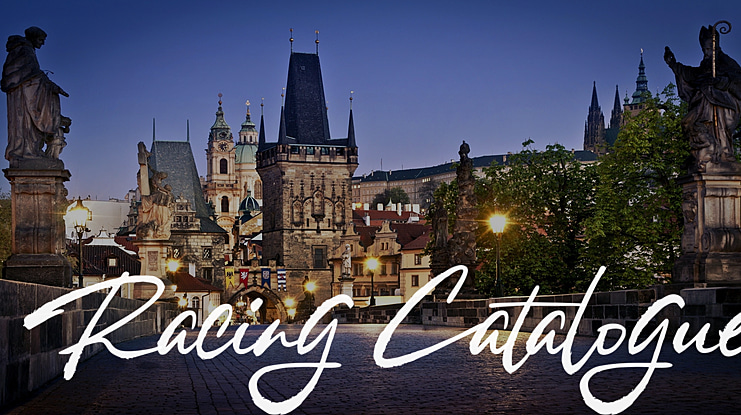 Racing Catalogue Font