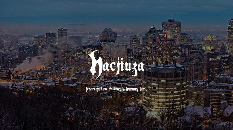 Hacjiuza Font Family