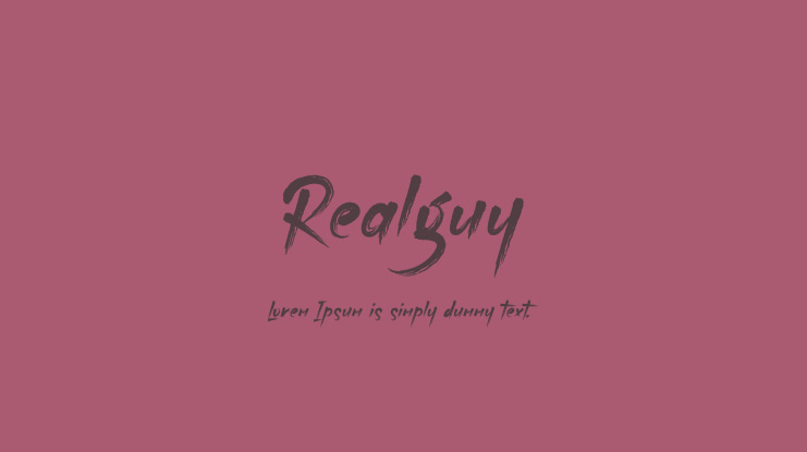 Realguy Font
