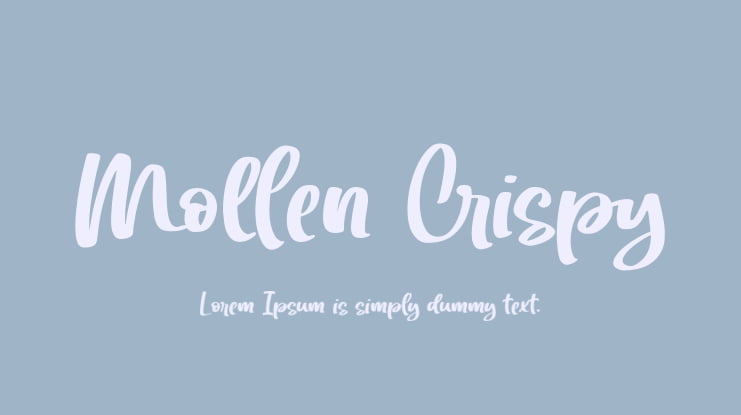 Mollen Crispy Font
