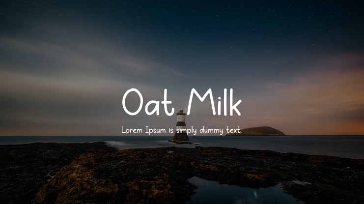 Oat Milk Font