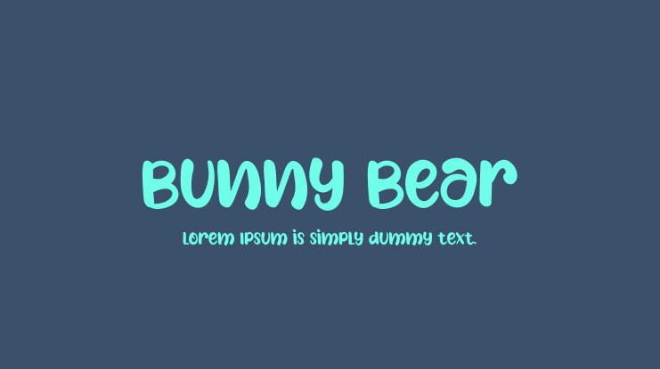 Bunny Bear Font