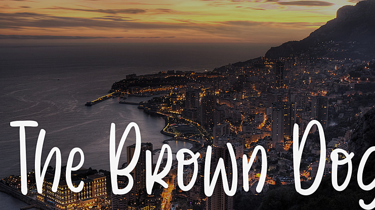 The Brown Dog Font