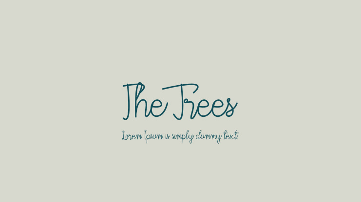 The Trees Font