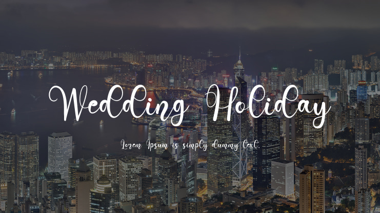 Wedding Holiday Font