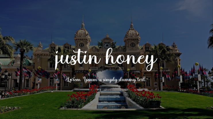justin honey Font