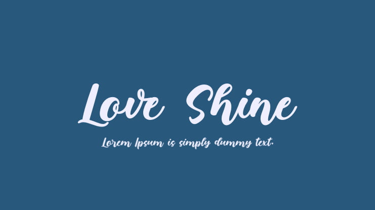 Love Shine Font